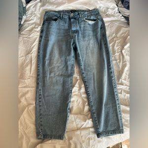 Boohooman light wash baggy jeans